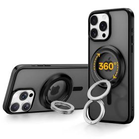 SYNCWIRE MagSafe用スマホリング - 360°回転 マグセーフ リング 両面マグネット バンカーリング 携帯リング 超強力磁気 横/縦置き 折りたたみ 角度調整 簡単取り付け? 2枚メタルリング付 iPhone 17 16 15 14 13 0
