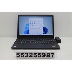 ノートパソコン Lenovo ThinkPad E590 Core i3 8145U 2.1GHz/8GB/256GB(SSD)/15.6W/FHD(1920x1080)/Win11 カメラ不良