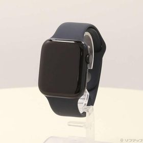 〔中古〕Apple(アップル) Apple Watch SE 第2世代 GPS 44mm ミッドナイトアルミニウムケース ミッドナイトスポーツバンド〔262-ud〕