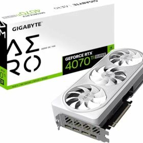 Gigabyte (ギガバイト) GeForce RTX 4070 Ti SUPER AERO OC グラフィックカード - 2655MHz コア 16GB GDDR6X 21000MHz 256ビットメモリ PCI-E 4.0 3x DP 1.4 H