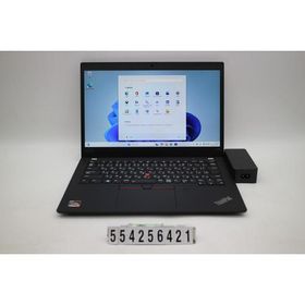 ノートパソコン Lenovo ThinkPad X395 Ryzen5 3500U 2.1GHz/16GB/256GB(SSD)/13.3W/FHD(1920x1080)/Win11