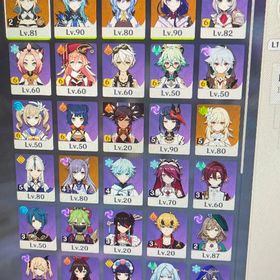 引退アカウント 星5 19体 | 原神のアカウントデータ、RMTの販売・買取一覧