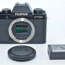 254★ほぼ新品★FUJIFILM ミラーレス一眼 カメラ X-T100ブラック X-T100-B