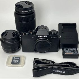【返品保証・動作確認済】FUJIFILM X-T100 ダブルズームレンズキット