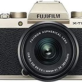 【中古】FUJIFILM ミラーレス一眼 X-T100レンズキット シャンパンゴールド X-T100LK-G
