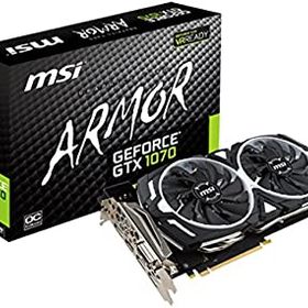 【中古】MSI ARMOR 2X デュアルファン搭載 GeForce GTX 1070 グラフィックボード GEFORCE GTX 1070 ARMOR 8G OC