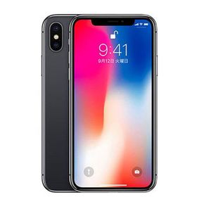 アップル(Apple)のiPhoneX 64GB スペースグレイ SIMフリー 本体 スマホ iPhone X アイフォン アップル apple 【送料無料】 ipxmtm829(スマートフォン本体)