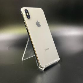 アップル(Apple)の【全額返金保証】【最速発送】Apple iPhone iPhone X 256GB シルバー au 動作確認済(スマートフォン本体)