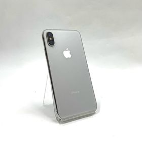 アップル(Apple)の【全額返金保証】【最速発送】Apple iPhone iPhone X 256GB シルバー SIMフリー 動作確認済(スマートフォン本体)