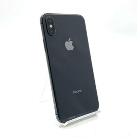 アップル(Apple)の【全額返金保証】【最速発送】Apple iPhone iPhone X 256GB スペースグレイ docomo 動作確認済(スマートフォン本体)