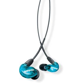 SHURE リモコン付き有線イヤフォン AONICシリーズ ブルー SE215DYBL+UNI-A [SE215DYBL+UNIA]【RNH】