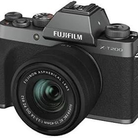 FUJIFILM ミラーレス一眼カメラ X-T200レンズキット ダークシルバー X-T200LK-DS