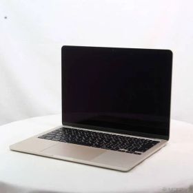 〔中古品〕 MacBook Air 13.6-inch Early-2024 MXCU3J／A Apple M3 8コアCPU_10コアGPU 16GB SSD512GB スターライト 〔15.7 Sequoia〕【377】
