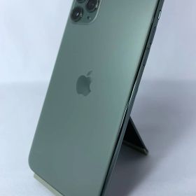 【中古・バッテリー劣化】iPhone 11 ProMax 256GB ミッドナイトグリーン simロック解除済