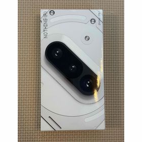 【新品未開封】Nothing Phone (3a) 8+128G White(スマートフォン本体)