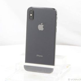 〔中古〕Apple(アップル) iPhoneX 64GB スペースグレイ NQAX2J／A SIMフリー〔262-ud〕