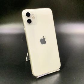 iPhone 11 64GB ホワイト au 白ロム 動作確認済 85%【全額返金保証】【最速発送】