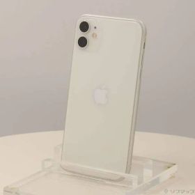 〔中古品〕 iPhone11 64GB ホワイト MWLU2J／A SIMフリー【344】