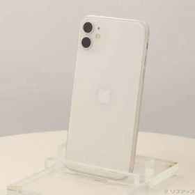 〔中古品〕 iPhone11 128GB ホワイト MWM22J／A SIMフリー【262】