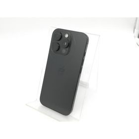 【中古】Apple 国内版 【SIMフリー】 iPhone 16 Pro 128GB ブラックチタニウム MYMV3J/A【DS秋葉】保証期間１ヶ月【ランクC】