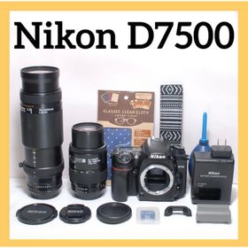 ニコン(Nikon)の美品✨高速連写✨Nikon D7500✨ スマホ転送✨超望遠レンズ✨ダブルレンズ(デジタル一眼)