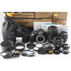 ニコン(Nikon)の超美品級 レンズKit Nikon ニコン D3300 シャッター数18180(デジタル一眼)