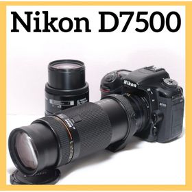 ニコン(Nikon)の美品✨高速連写✨Nikon D7500✨ スマホ転送✨4K 動画✨ダブルレンズ(デジタル一眼)