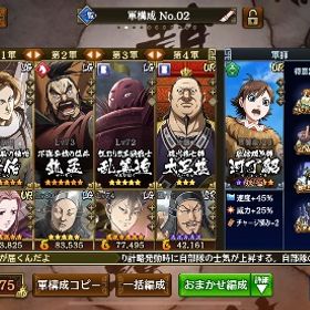 魏国編成 LG多数 総戦力269万 | キングダム乱 天下統一への道(キンラン)のアカウントデータ、RMTの販売・買取一覧