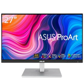 ASUS｜エイスース クリエイター液晶ディスプレイ(27型/IPS/4K UHD 3840x2160/60Hz/5ms/HDR10/HDMI/DP/USB Type-C/VESA/PIP・PBP対応/3年保証)(シルバー) ProArt PA279CV-R