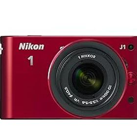 【中古】Nikon ミラーレス一眼カメラ Nikon 1 (ニコンワン) J1 (ジェイワン) 標準ズームレンズキット レッドN1 J1HLK RD