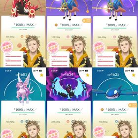 TL71 伝説100%x14体、ザシアン💯、月食ネクロズマ💯、グラードン💯、カイオーガ💯等 | ポケモンGOのアカウントデータ、RMTの販売・買取一覧