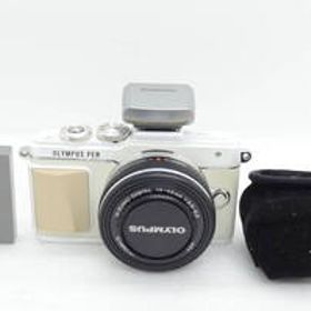美品 OLYMPUS PEN Lite E-PL7 ホワイト14-42mm F3.5-5.6 EZ ブラック パンケーキレンズ ミラーレス カメラ シルバー 動作確認済