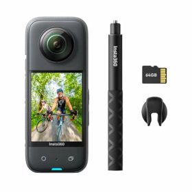 Insta360 X3 ｜360度カメラ アクションカメラ 新型1/2インチ48MPセンサー IPX8防水 5.7K360度動画 72MP360度写真 手ブレ補正 アクティブHDR 4K一人称視点 60fps自撮り 360度水平維持 AI編集 音声制御2.0 長時