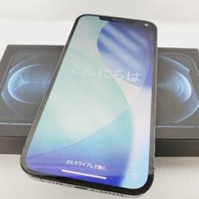【中古品】国内版 SIMフリー スマートフォン Apple iPhone12 Pro Max 256GB MGD23J/A パシフィックブルー 907373401 1207