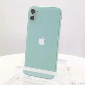 【中古】Apple(アップル) iPhone11 128GB グリーン MWM62J／A SIMフリー 【258-ud】