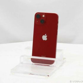 【中古】Apple(アップル) iPhone13 mini 128GB プロダクトレッド NLJG3J／A SIMフリー 〔ネットワーク利用制限▲〕 【258-ud】
