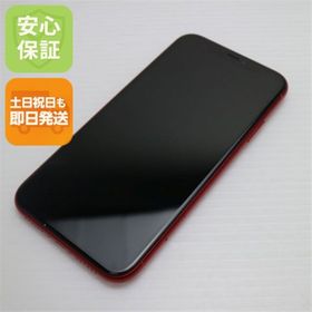 アイフォーン(iPhone)の新品同様 SIMフリー iPhone 11 64GB プロダクトレッド M555(スマートフォン本体)