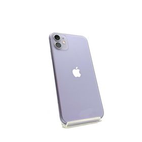 アップル(Apple)の【全額返金保証】【最速発送】Apple iPhone iPhone 11 128GB パープル au 動作確認済(スマートフォン本体)