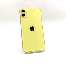 アップル(Apple)の【全額返金保証】【最速発送】Apple iPhone iPhone 11 128GB イエロー au 動作確認済(スマートフォン本体)