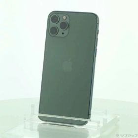 【中古】Apple(アップル) iPhone11 Pro 64GB ミッドナイトグリーン NWC62J／A SIMフリー 【297-ud】
