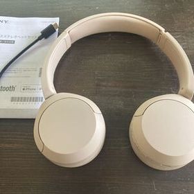 ソニー ワイヤレスヘッドホン WH-CH520 ベージュ 3時間のみ使用