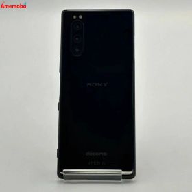 【中古】Xperia 5 64GB ブラック SO-01M docomo版SIMフリー 美品