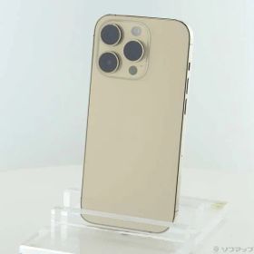 〔中古品〕 iPhone14 Pro 256GB ゴールド MQ173J／A SIMフリー【377】