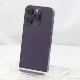 〔中古品〕 iPhone14 Pro 256GB ディープパープル MQ1E3J／A SIMフリー【348】