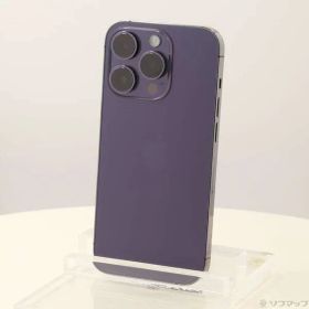 〔中古品〕 iPhone14 Pro 256GB ディープパープル MQ1E3J／A SIMフリー【295】