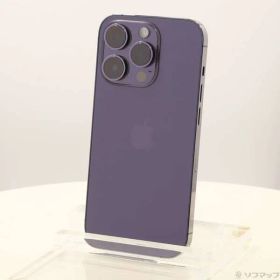 〔中古品〕 iPhone14 Pro 256GB ディープパープル MQ1E3J／A SIMフリー【262】