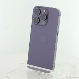 〔中古品〕 iPhone14 Pro 256GB ディープパープル MQ1E3J／A SIMフリー【258】