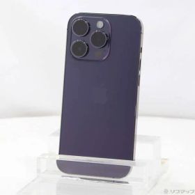 〔中古品〕 iPhone14 Pro 512GB ディープパープル MQ283J／A SIMフリー【258】