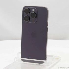〔中古品〕 iPhone14 Pro 512GB ディープパープル MQ283J／A SIMフリー【348】