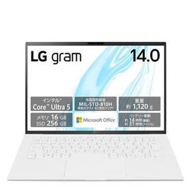 LGエレクトロニクス ノートPC 14Z90S-MA51J2 LG gram 14型 Core Ultra 5/16GB/256GB/Office エッセンスホワイト